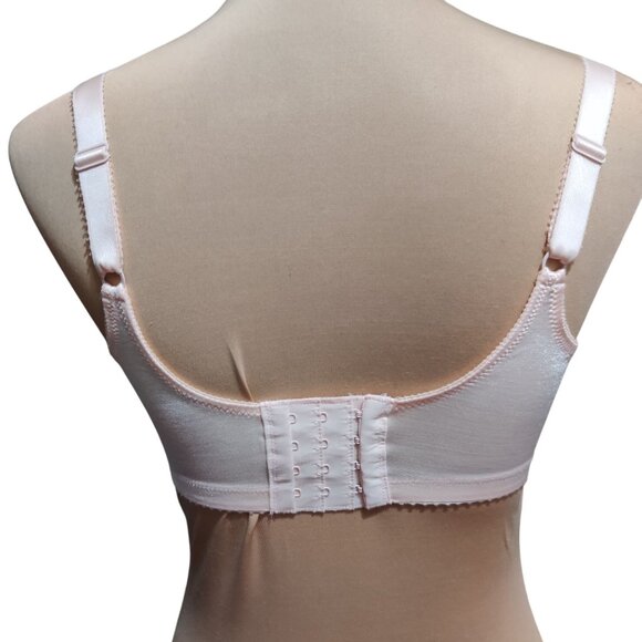 Vanity Fair 36DD vintage 1960s pink lace full coverage soft cup bra USA made - Picture 5 of 6